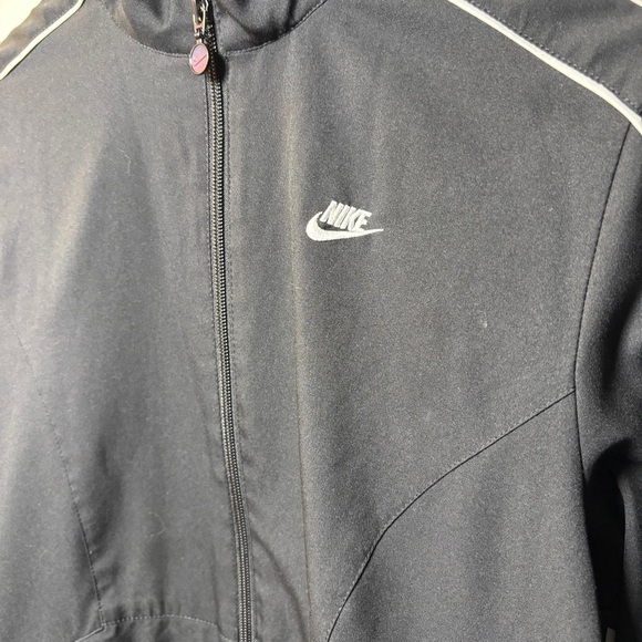 Nike Track Jacket Boys M 8-10 Black Full Zip Long Sleeve - Picture 2 of 12